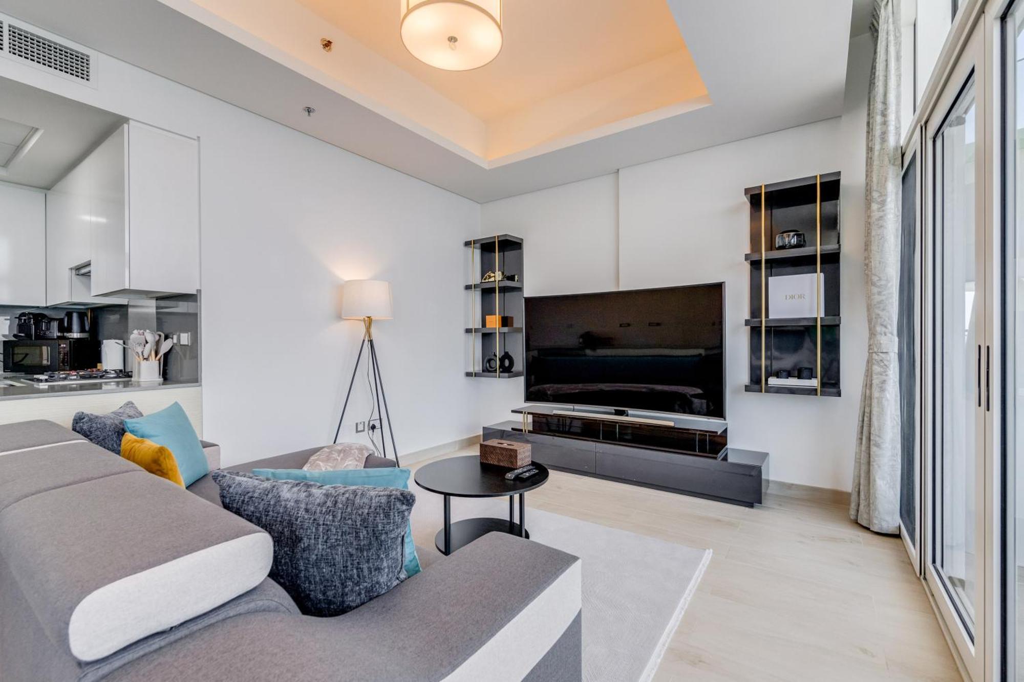 Luxury Azizi Mina Beachfront Apartments Dubái Exterior foto